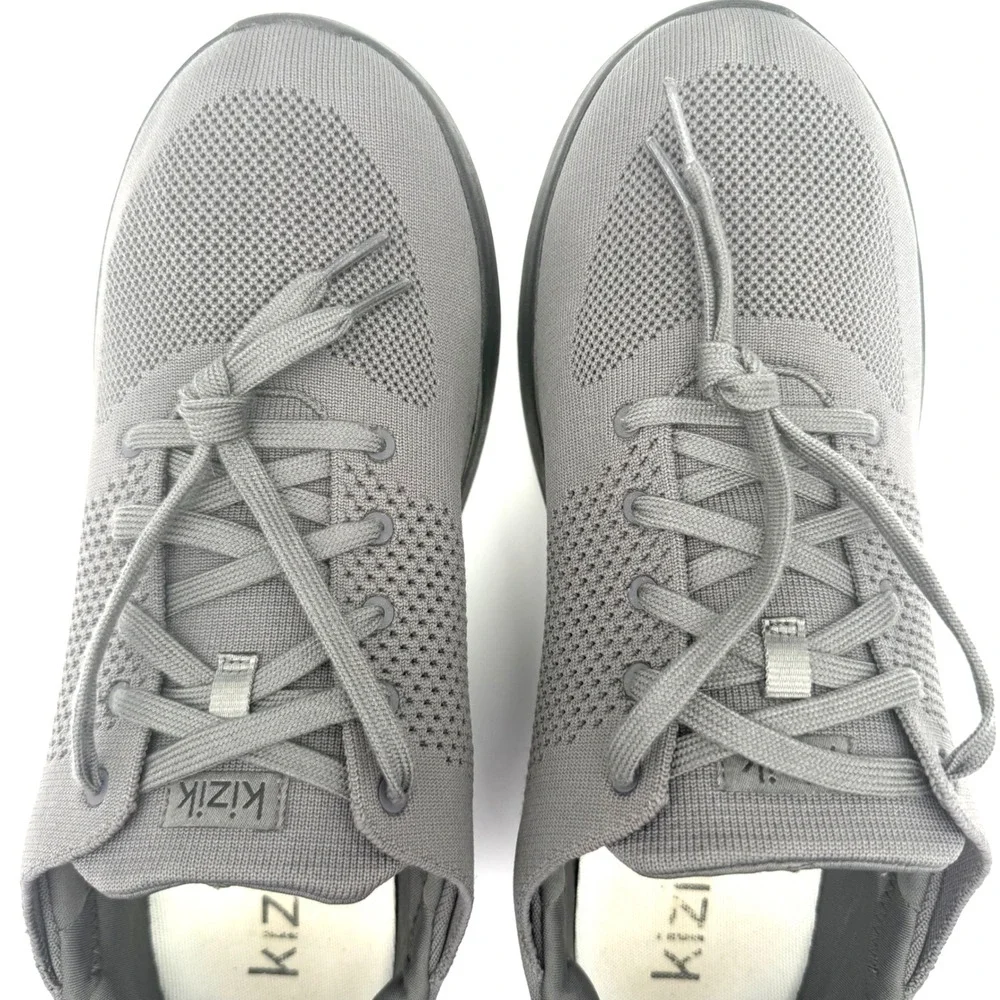 EUC Kizik Men's 14 Wide Women's 15.5 Wide Gray Hands Free Sneakers